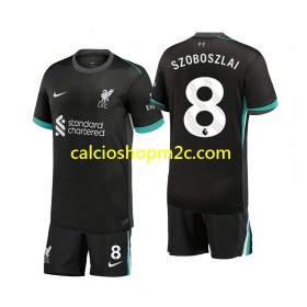 Liverpool Szoboszlai 8 Bambino Maglia Trasferta 2024/2025 Manica Corta